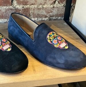 Res Ipsa Nwob Embroidered Loafers - Blue